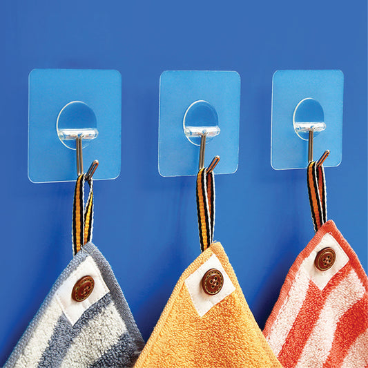 Průhledné samolepící háčky