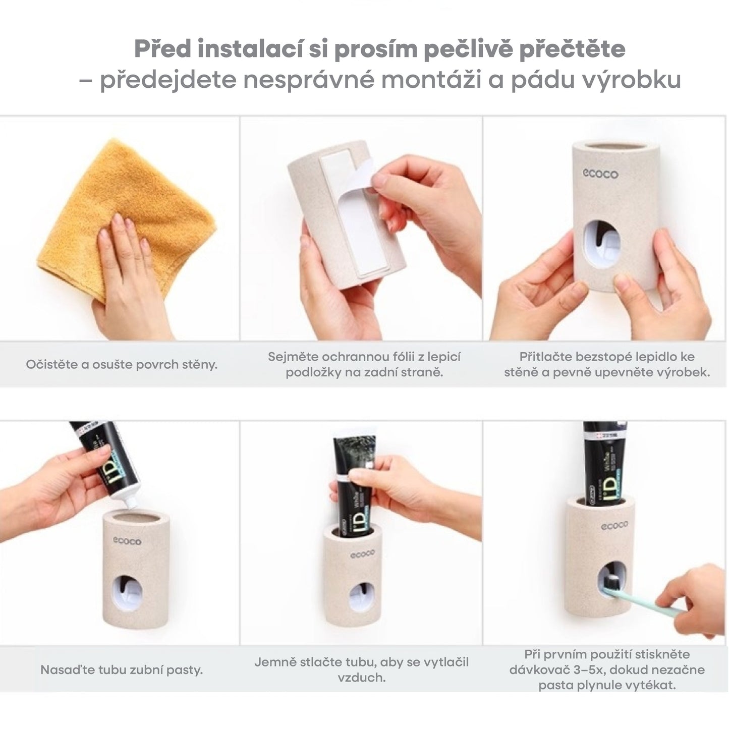 Automatický dávkovač zubní pasty