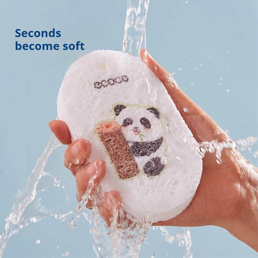 Mycí houba z dřevité buničiny ve tvaru pandy