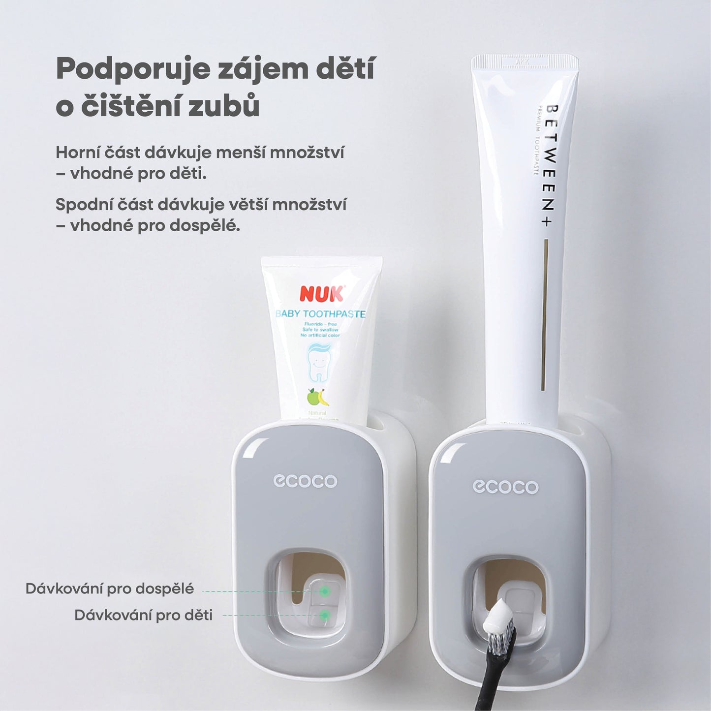 Automatický dávkovač zubní pasty