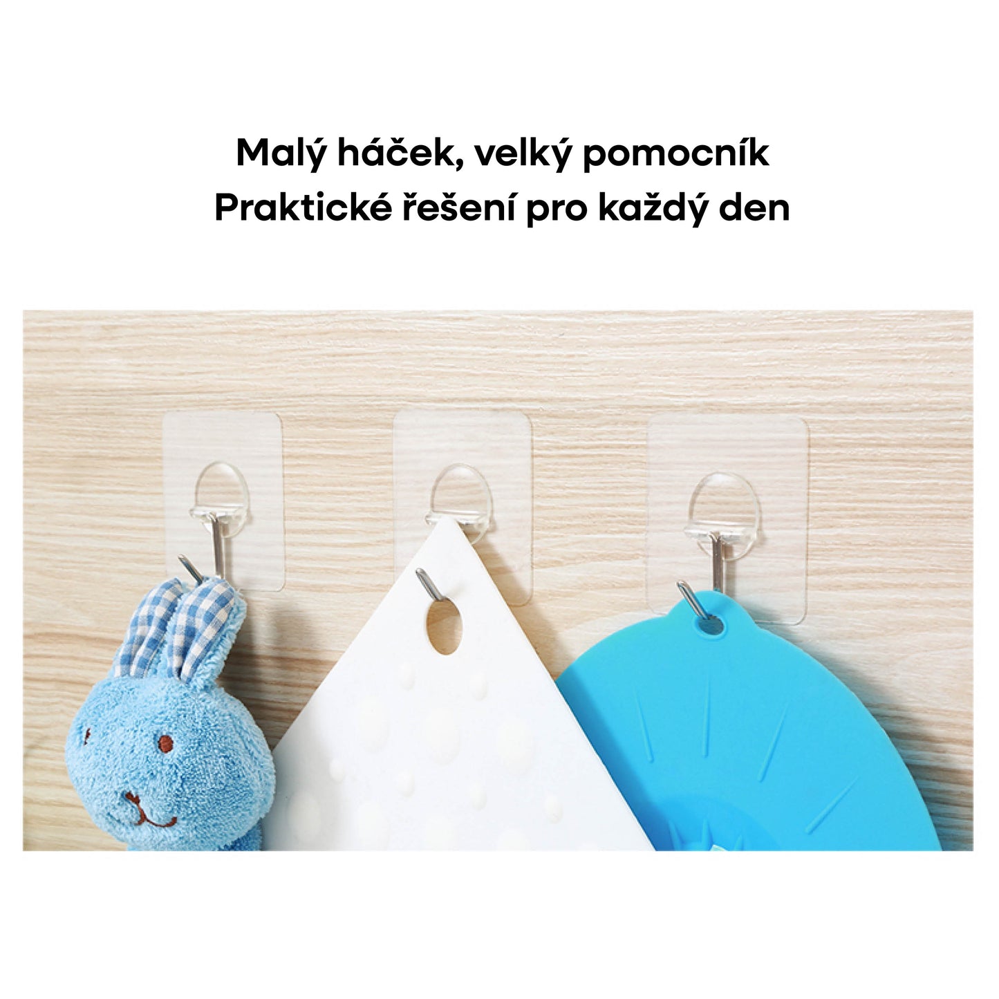 Výhodné balení: Háčky bez vrtání