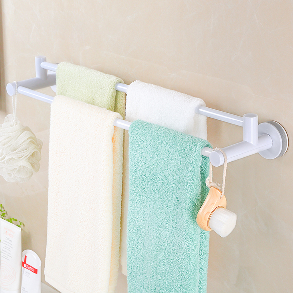 Dvouramenný držák na ručníky s přísavkou