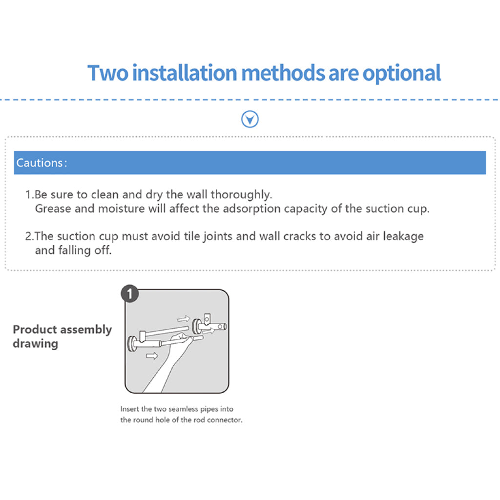 Dvouramenný držák na ručníky s přísavkou