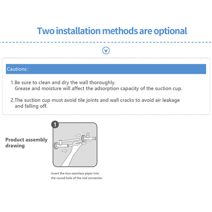 Dvouramenný držák na ručníky s přísavkou