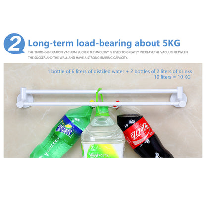 Dvouramenný držák na ručníky s přísavkou