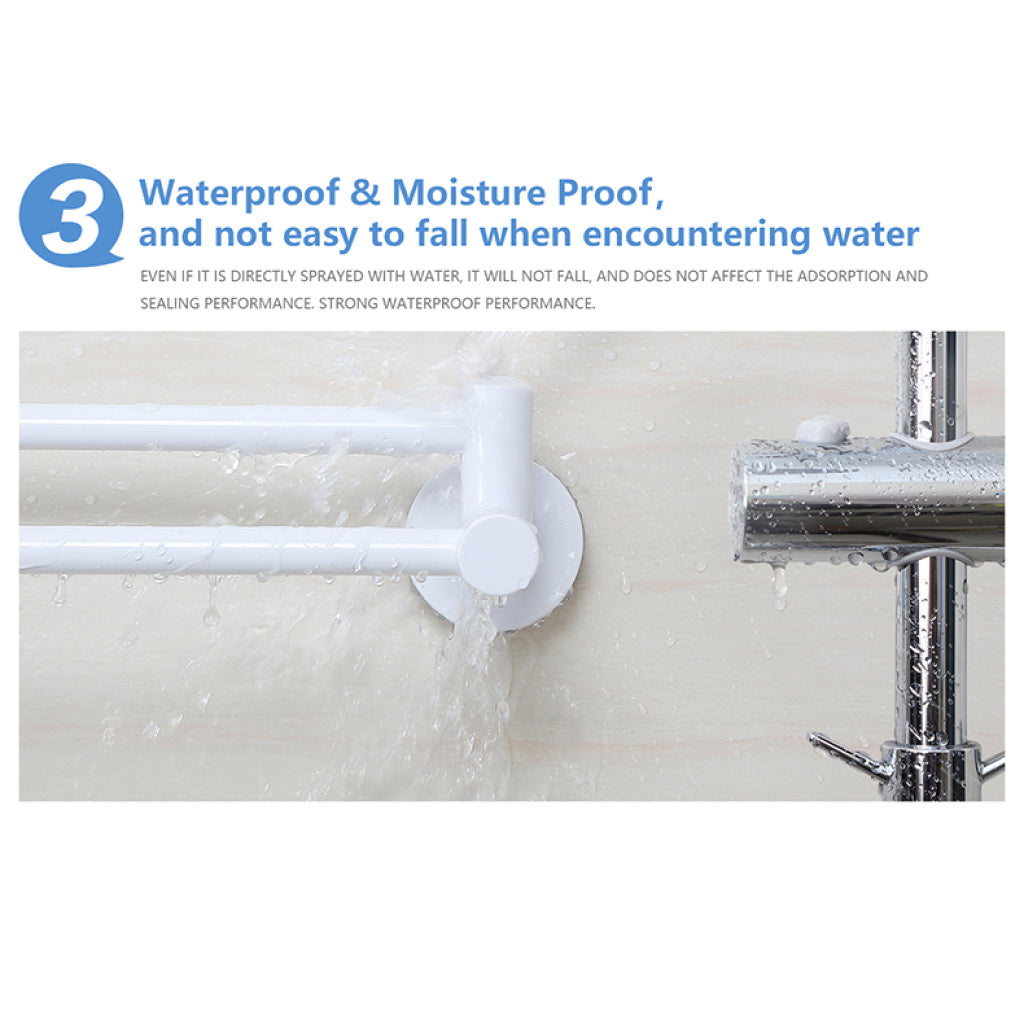 Dvouramenný držák na ručníky s přísavkou