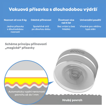Dvouramenný držák na ručníky s přísavkou