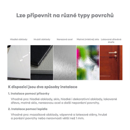 Dvouramenný držák na ručníky s přísavkou