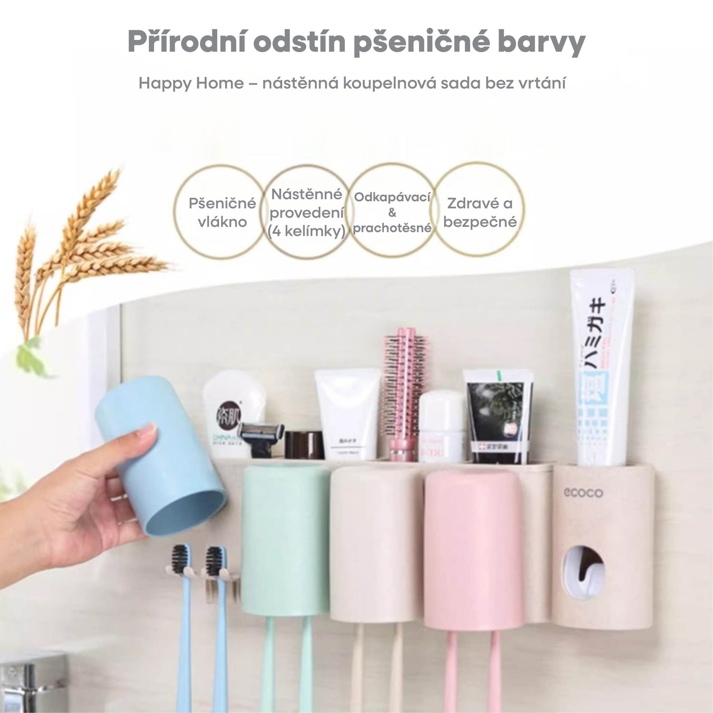 Držák na zubní kartáčky