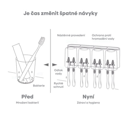 Držák na zubní kartáčky