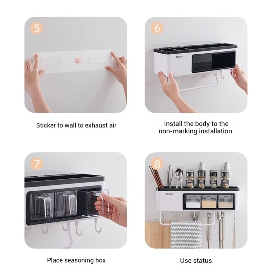 Multifunkční nástěnný držák do kuchyně