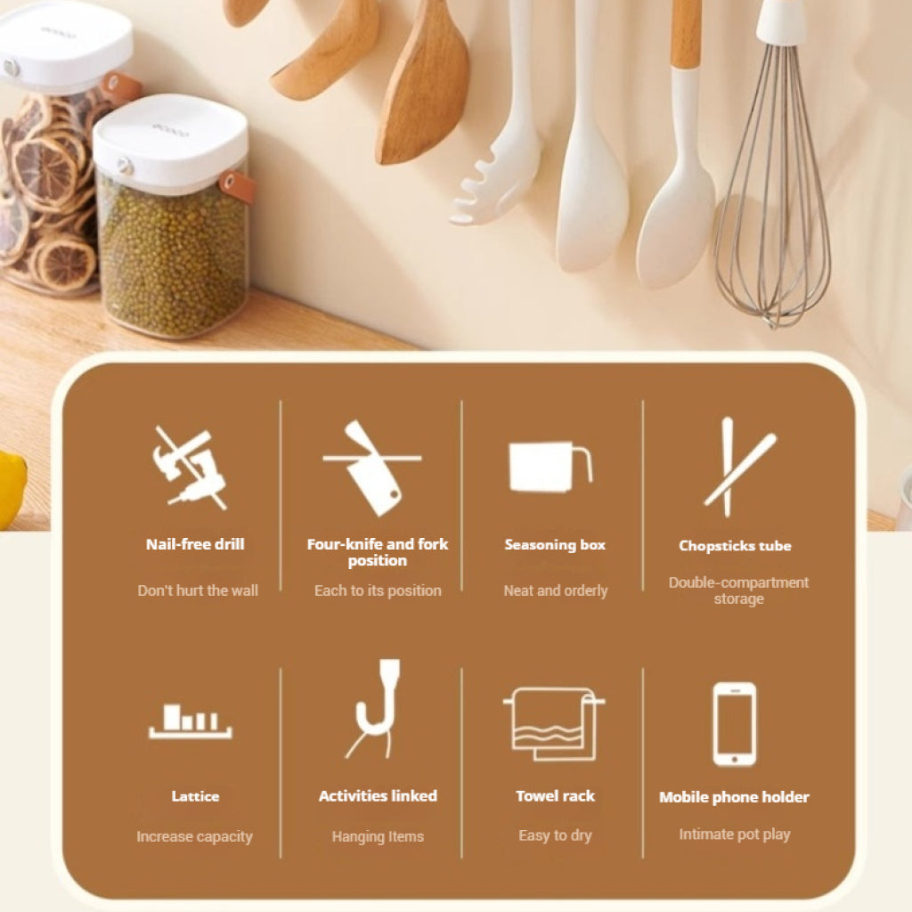 Multifunkční nástěnný držák do kuchyně