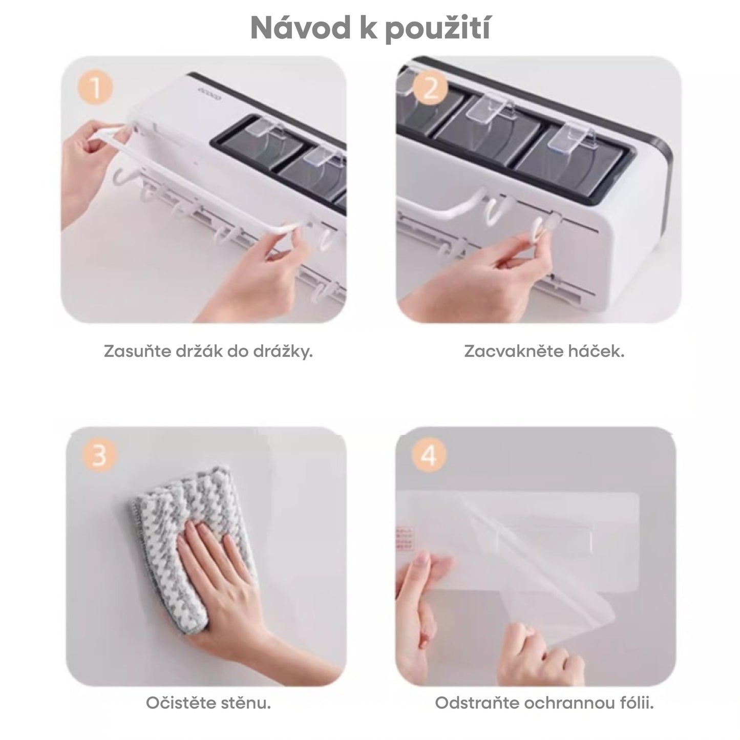 Multifunkční nástěnný držák do kuchyně