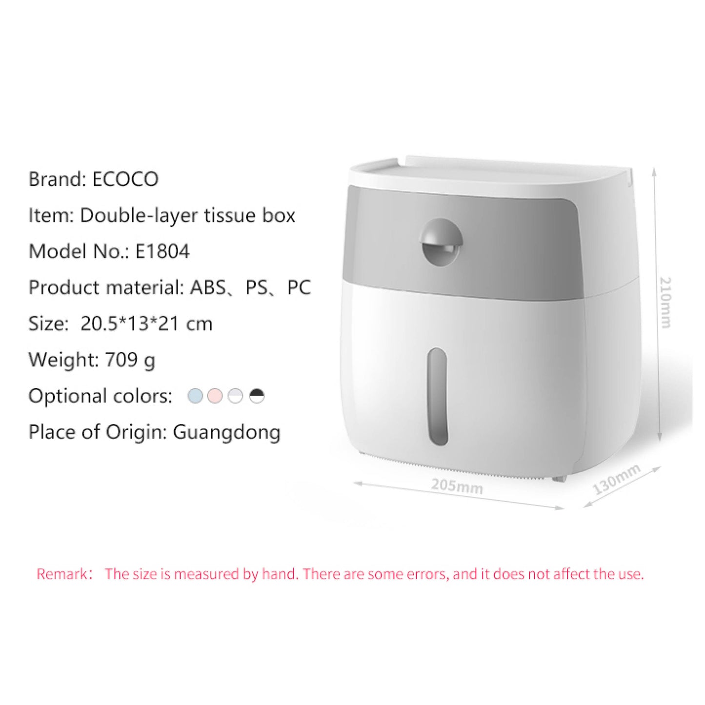 Dvoupatrový box na ubrousky