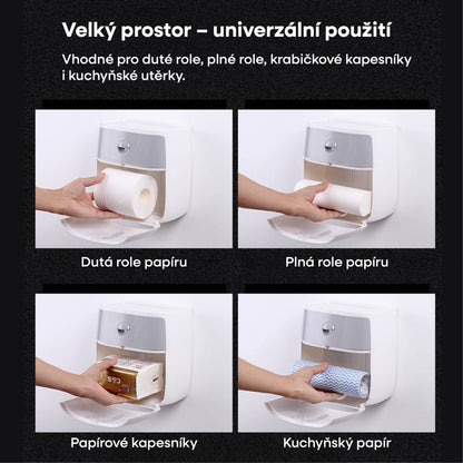 Dvoupatrový box na ubrousky