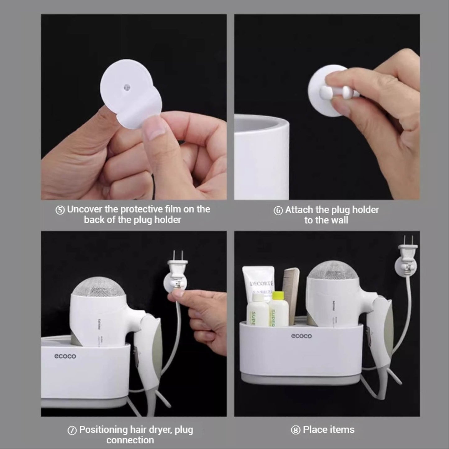 Multifunkční držák na fén