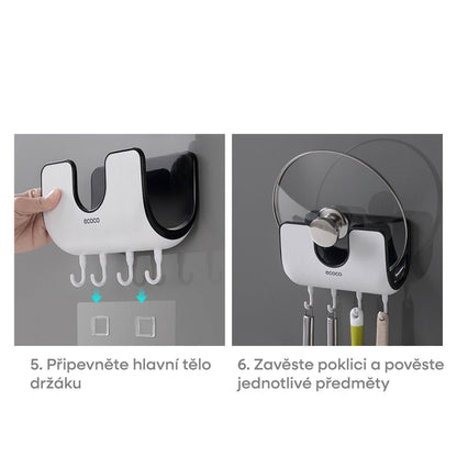 Nástěnný držák na pokličky