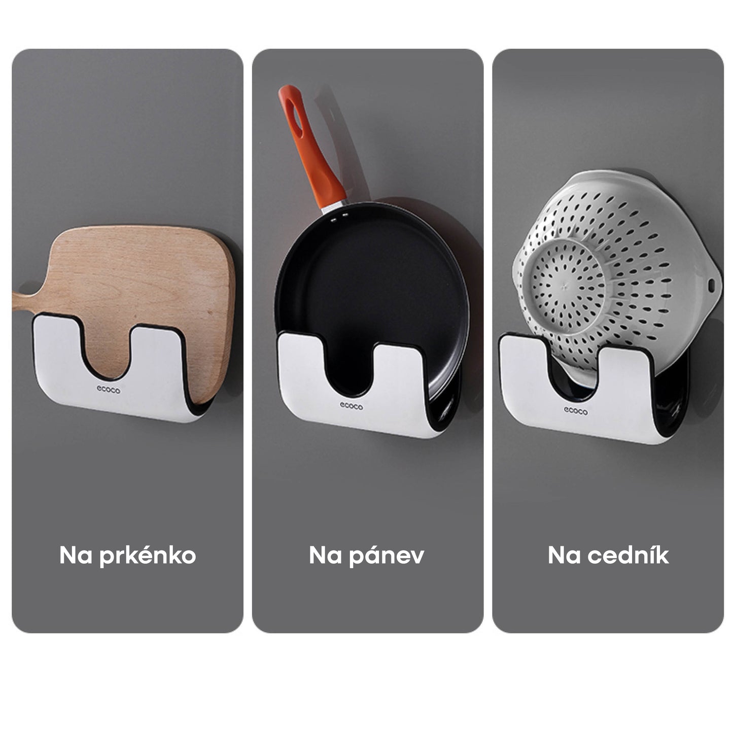 Nástěnný držák na pokličky
