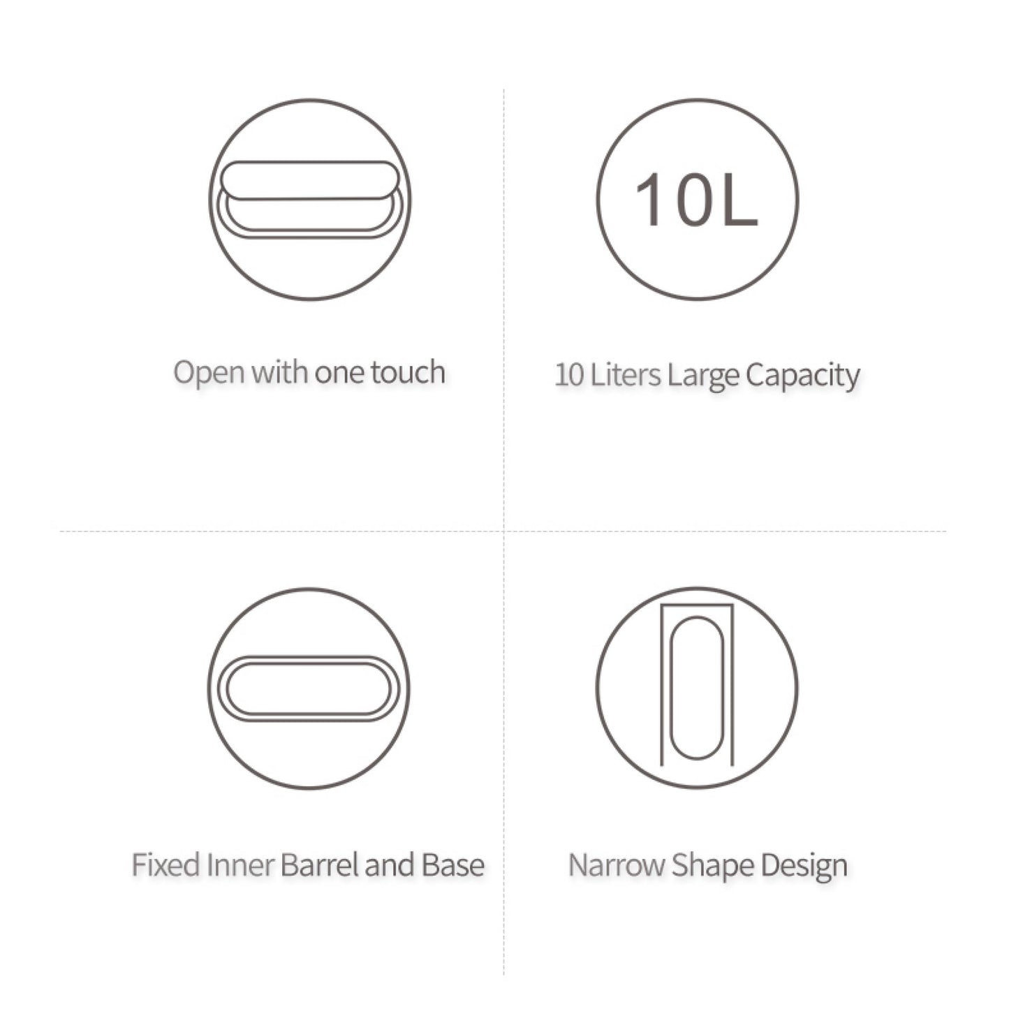 Odpadkový koš s otev. na dotek