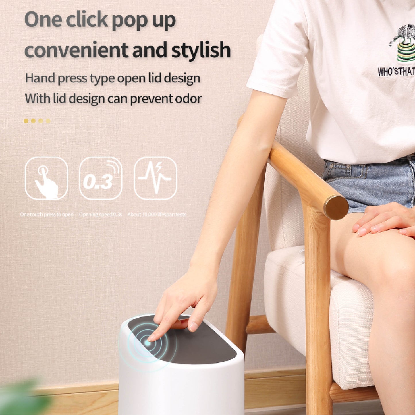 Odpadkový koš s otev. na dotek