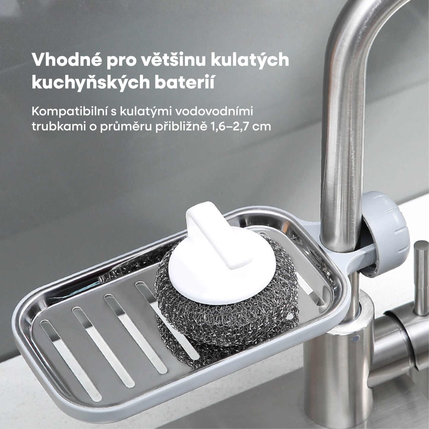 Polička na kohoutek - odkapávač