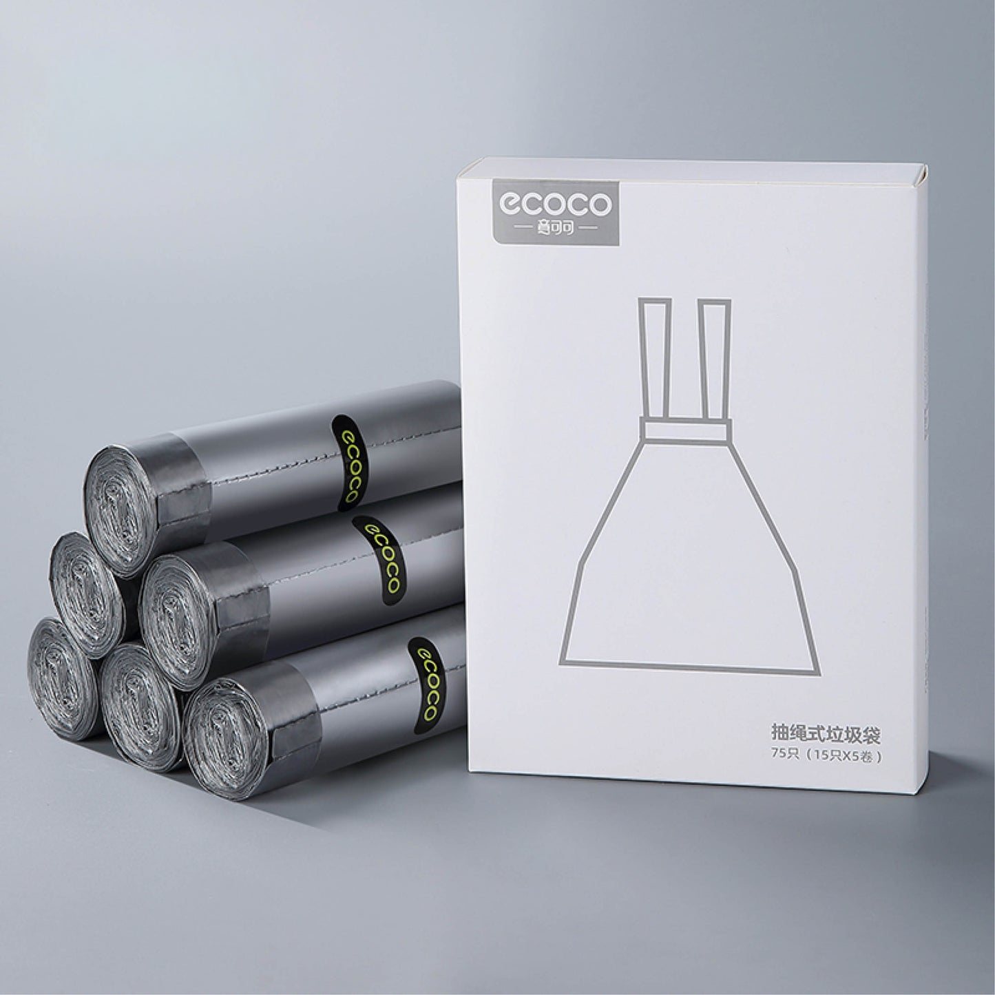 Pytel na odpad se stahovací šňůrkou