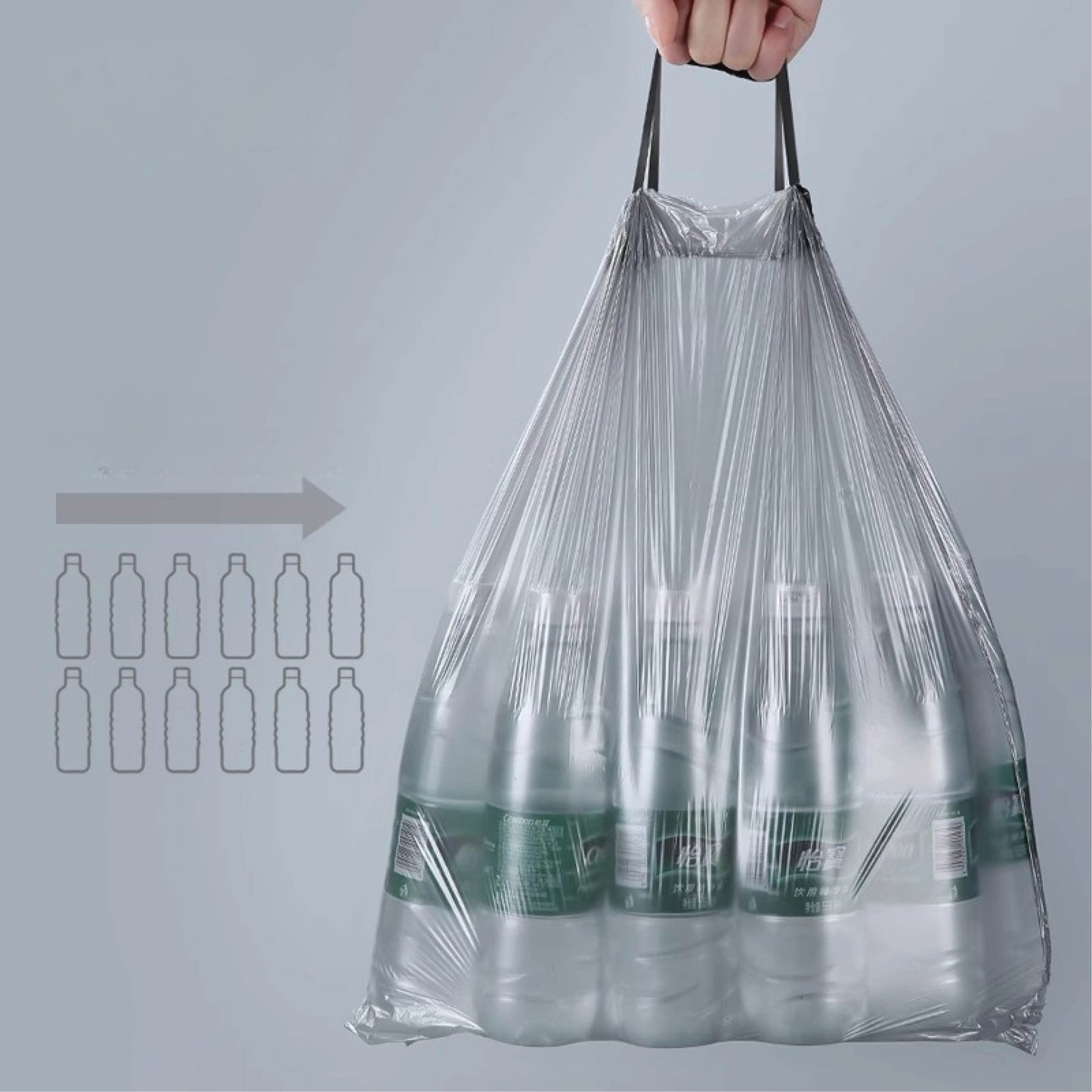 Pytel na odpad se stahovací šňůrkou