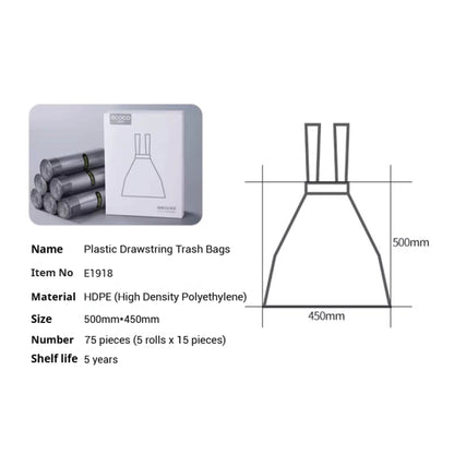 Pytel na odpad se stahovací šňůrkou