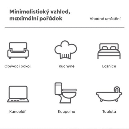 Pytel na odpad se stahovací šňůrkou – 5 rolí