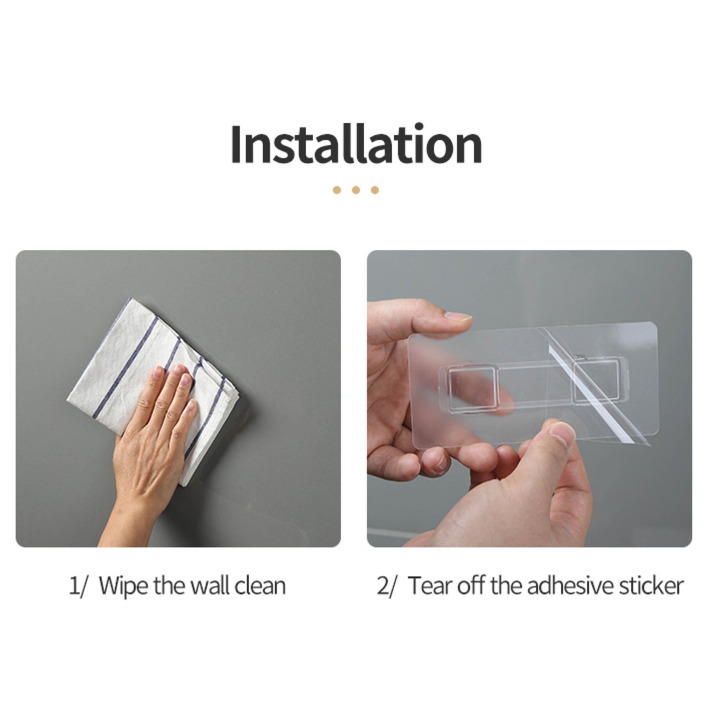 Nástěnný držák se skleničkou na zubní kartáčky (2ks)