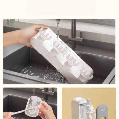 Nástěnný držák se skleničkou na zubní kartáčky (3ks)