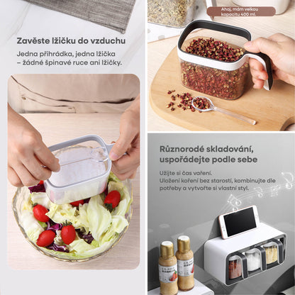 Závěsný box na koření (3 dózy)