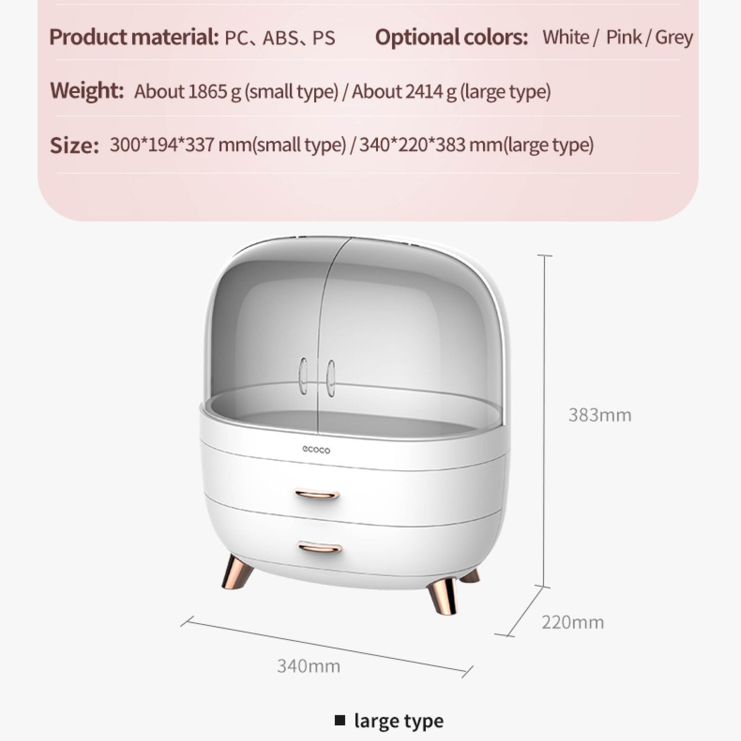 Organizér na kosmetiku (velký)