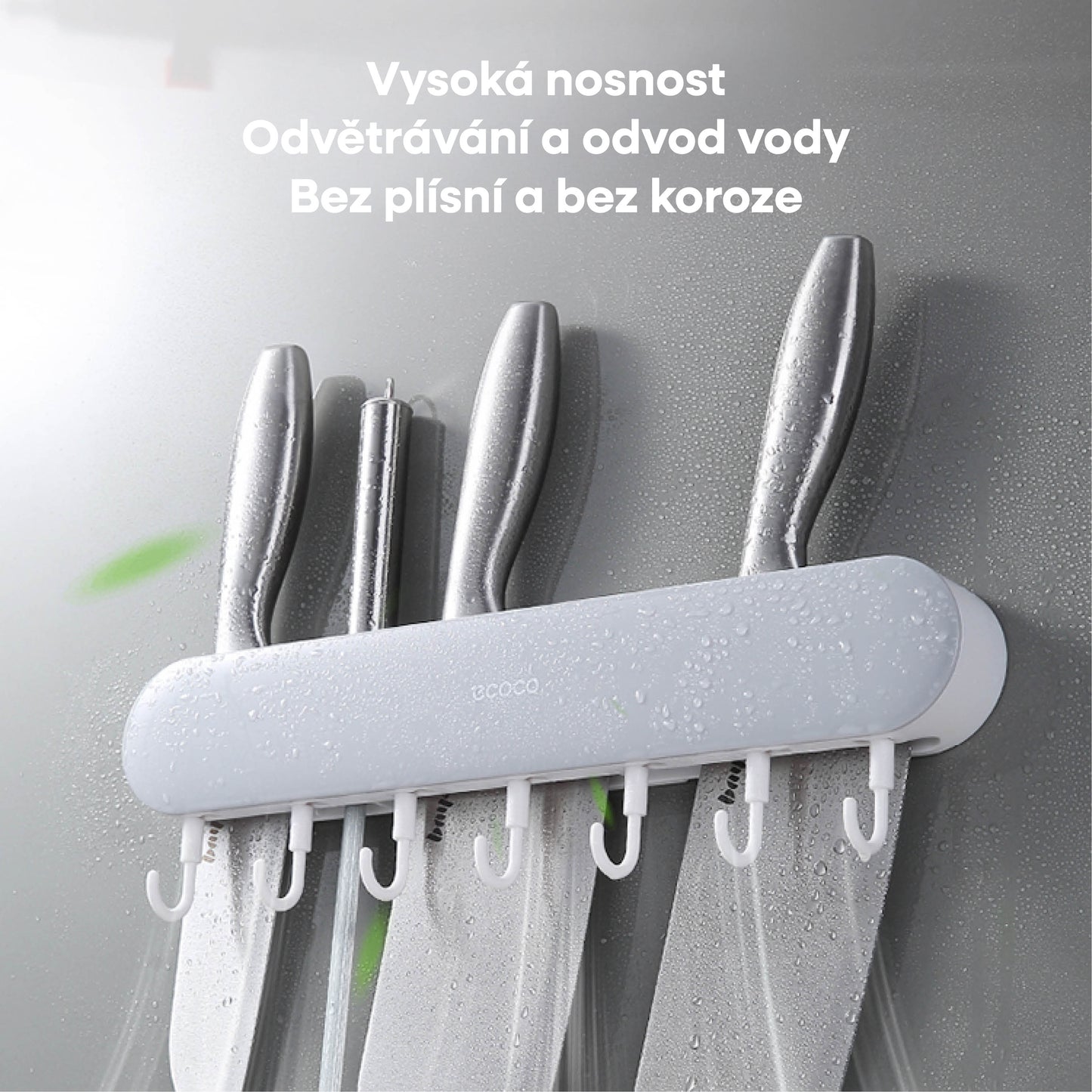 Nástěnný držák na nože (dlouhý)