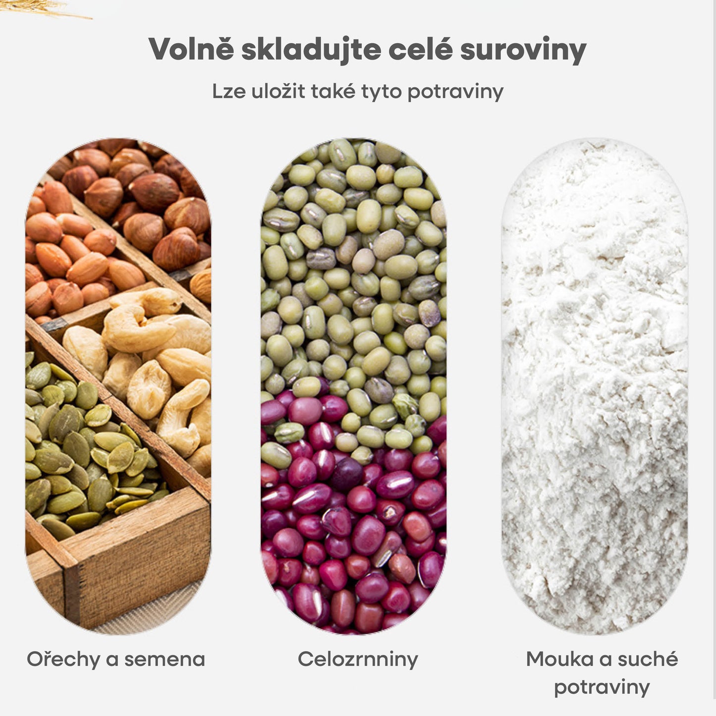 Zásobník na rýži s automatickým otevíráním (malý)