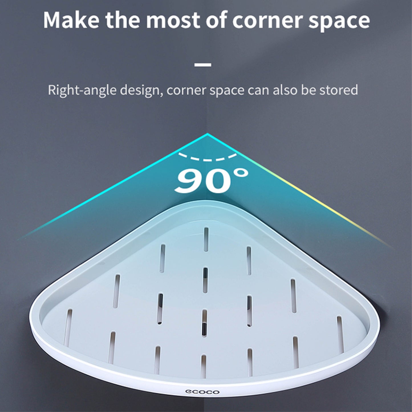 Rohová police do sprchy