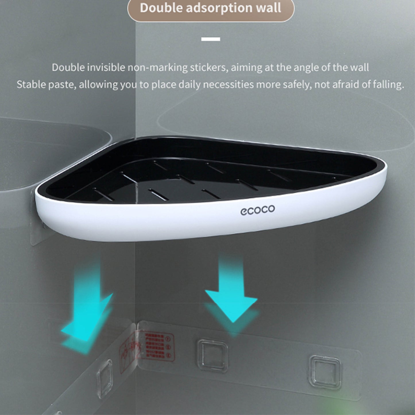 Rohová police do sprchy