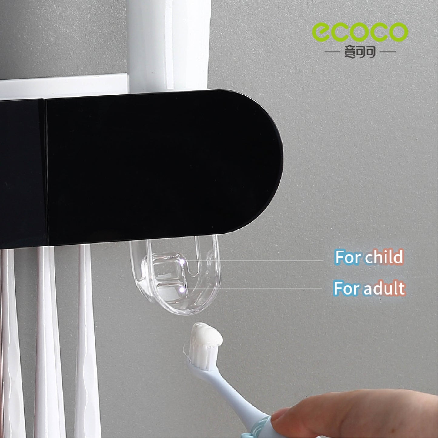 Magnetický nástěnný držák na zubní kartáčky