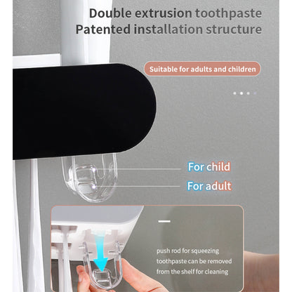 Magnetický nástěnný držák na zubní kartáčky