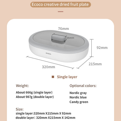 Krabička na potraviny s oddělovacím tácem (jednovrstvý)