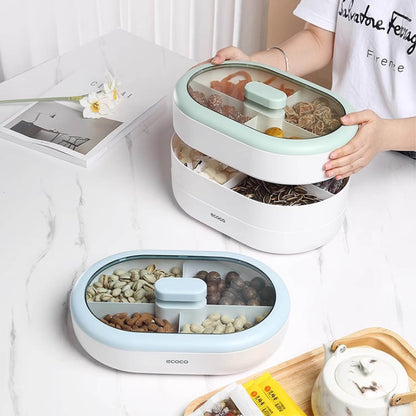 Krabička na potraviny s oddělovacím tácem (dvouvrstvý)