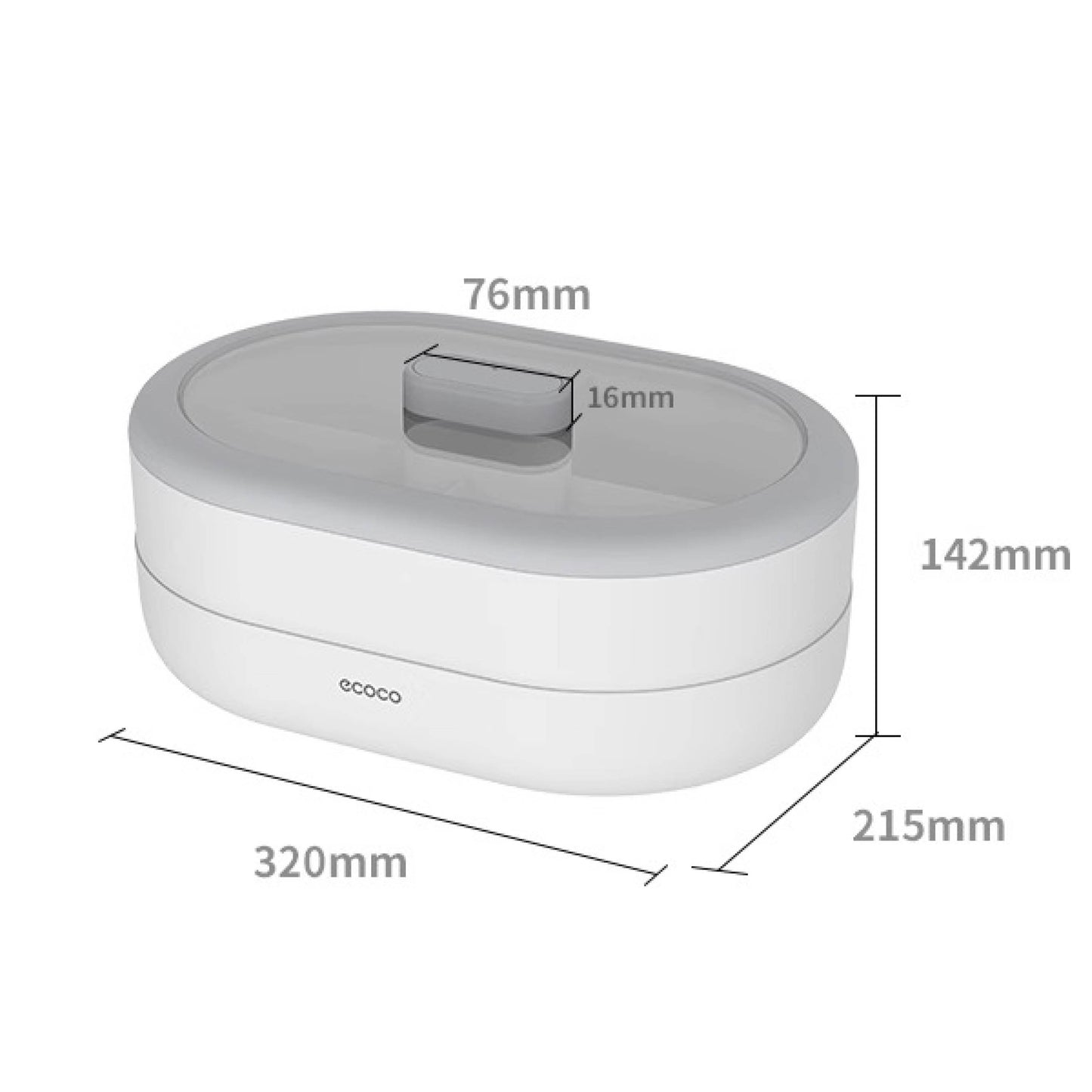 Krabička na potraviny s oddělovacím tácem (dvouvrstvý)