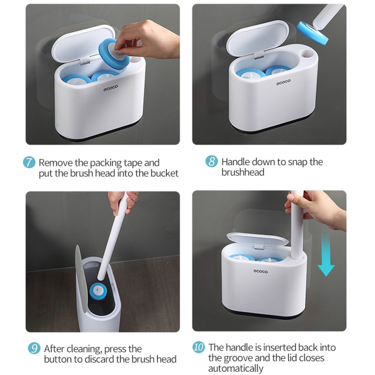 Jednorázový kartáč na WC (malý)