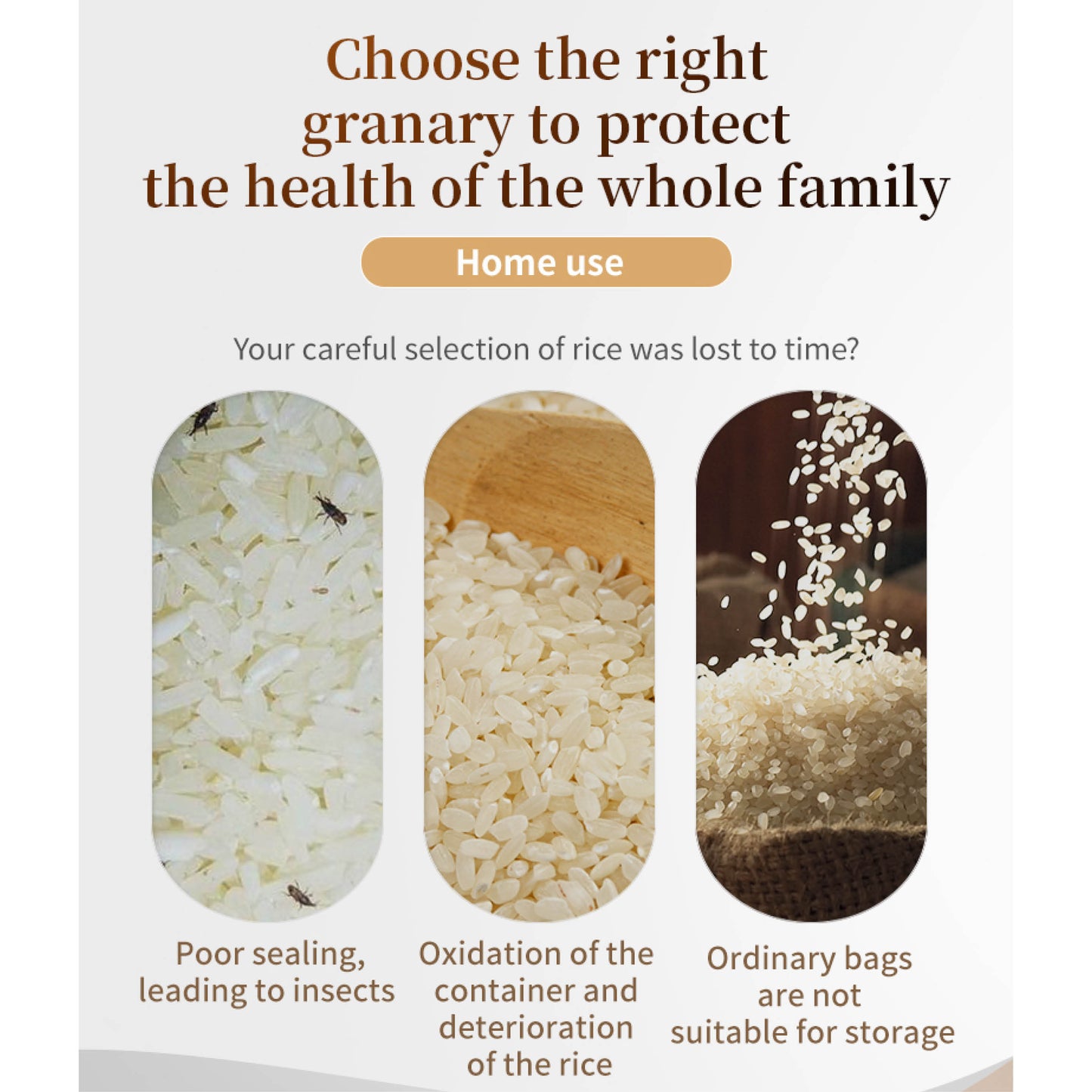 Zásobník na rýži s automatickým otevíráním (velký)