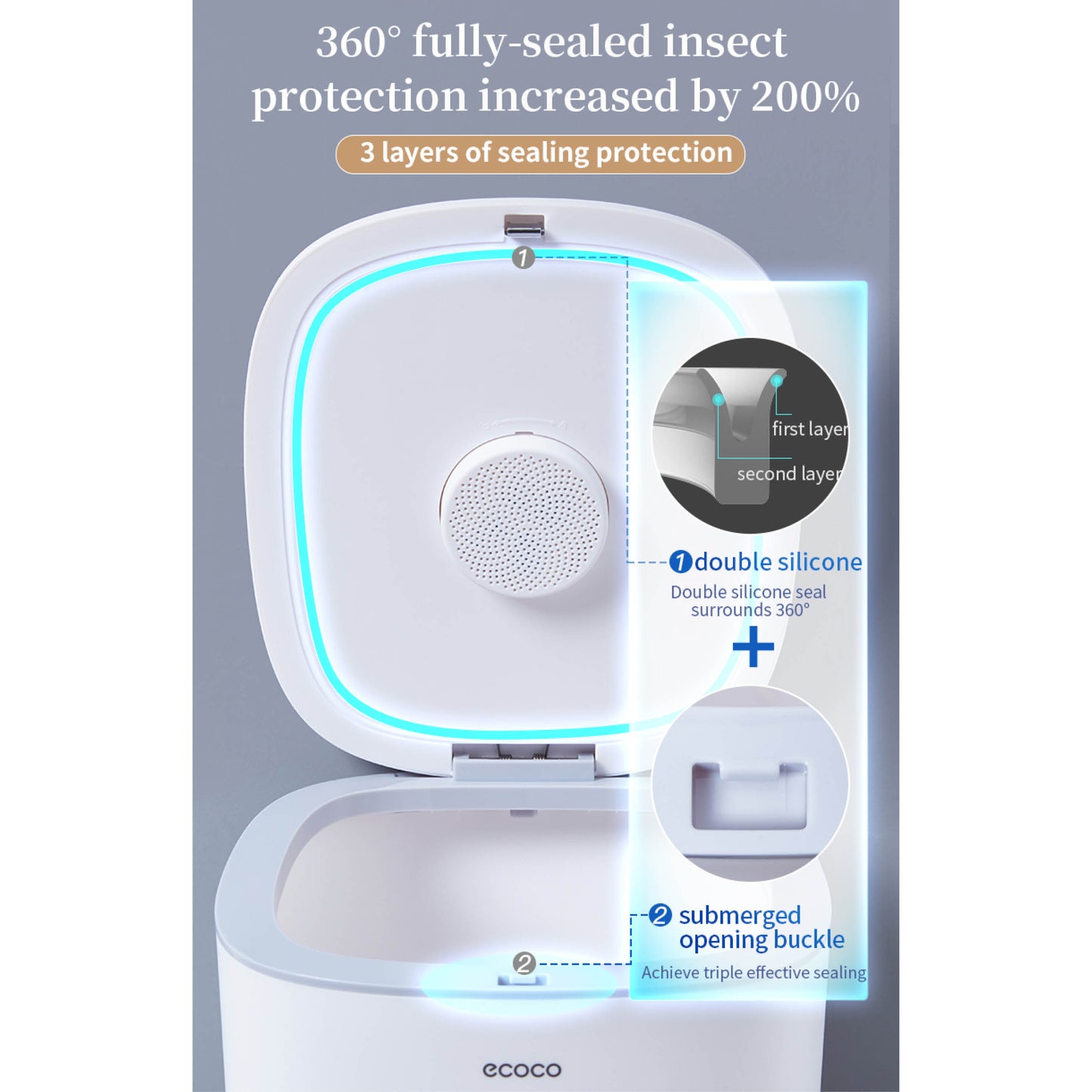 Zásobník na rýži s automatickým otevíráním (velký)