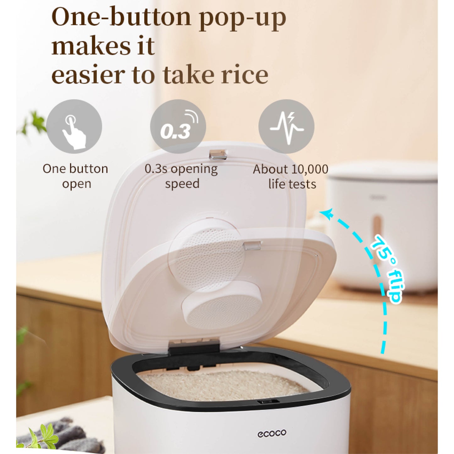 Zásobník na rýži s automatickým otevíráním (velký)