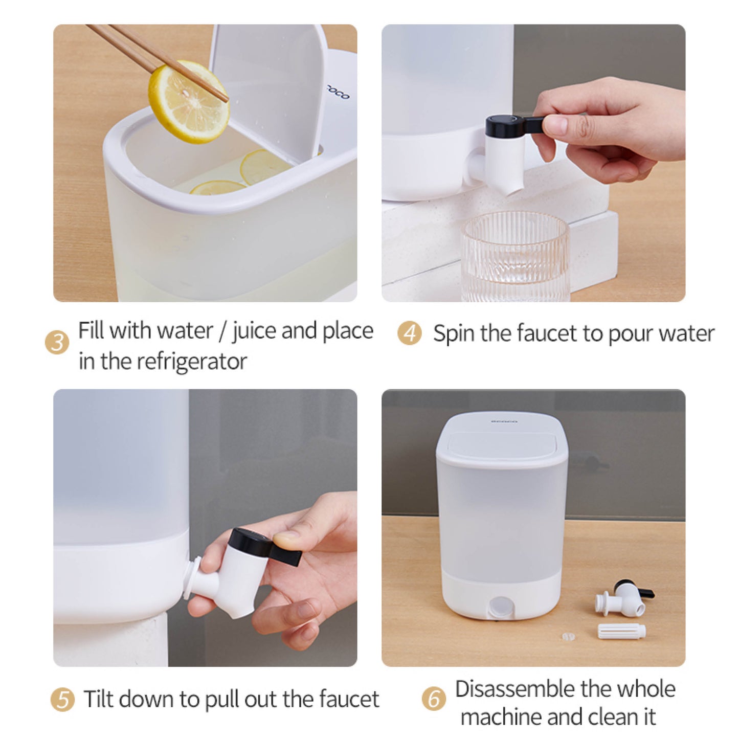 Nádoba s kohoutkem do lednice