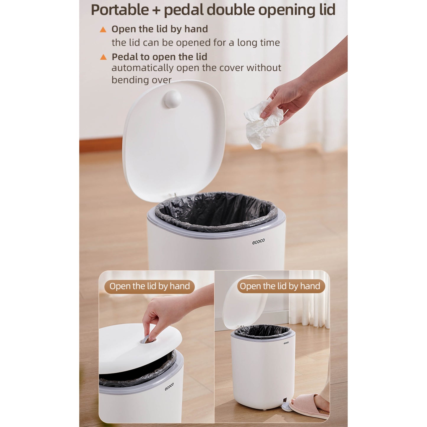 Odpadkový koš s pedálem – malý