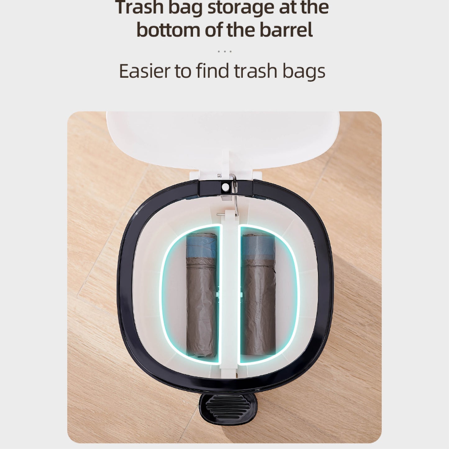 Odpadkový koš s pedálem – malý