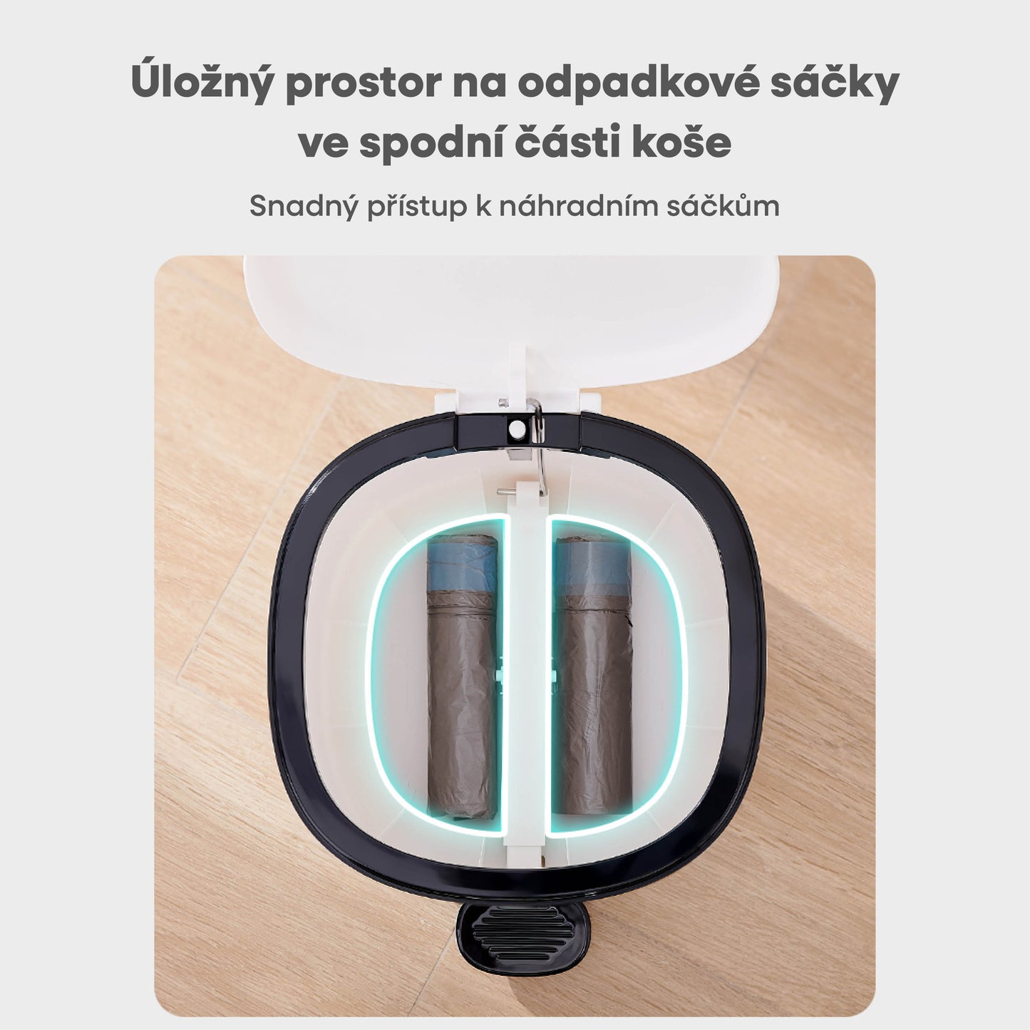 Odpadkový koš s pedálem – malý